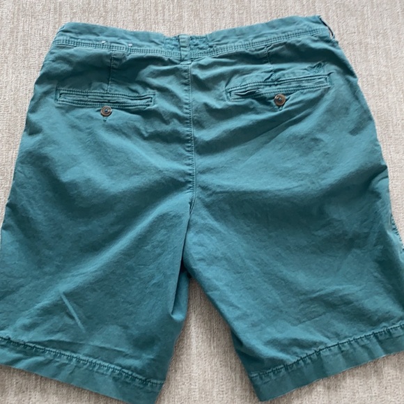 American Eagle flat front khaki green shorts size 30 - Picture 7 of 9